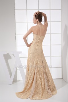 Sleeveless Chiffon Lace Long Prom/Formal Evening Dresses 02020348