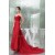 Criss Cross Sweetheart Taffeta Organzan Long Red Prom/Formal Evening Dresses 02020358