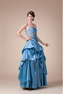 Sleeveless Floor-Length Princess Strapless Prom/Formal Evening Dresses 02020363