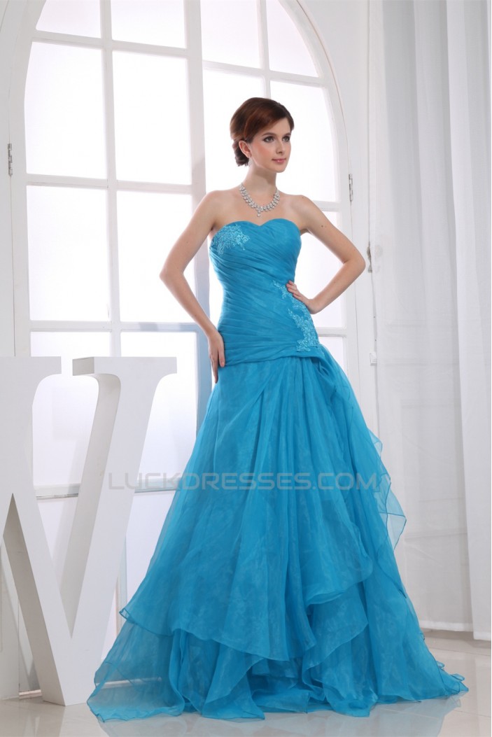 A-Line Floor-Length Ruched Sweetheart Prom/Formal Evening Dresses 02020364