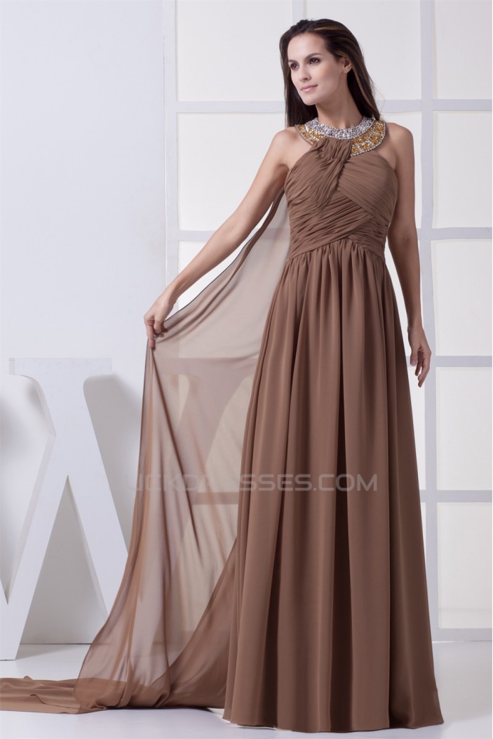 Sheath/Column Sleeveless Floor-Length Beading Prom/Formal Evening Dresses 02020366
