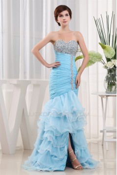 Trumpet/Mermaid Sweetheart Floor-Length Beading Long Blue Prom/Formal Evening Dresses 02020368