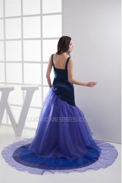 Sleeveless Organza Silk like Satin Ruched Prom/Formal Evening Dresses 02020377