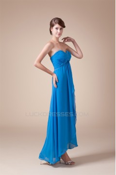 A-Line Sweetheart Beading Sleeveless Chiffon Formal Evening Bridesmaid Maternity Dresses 02020427