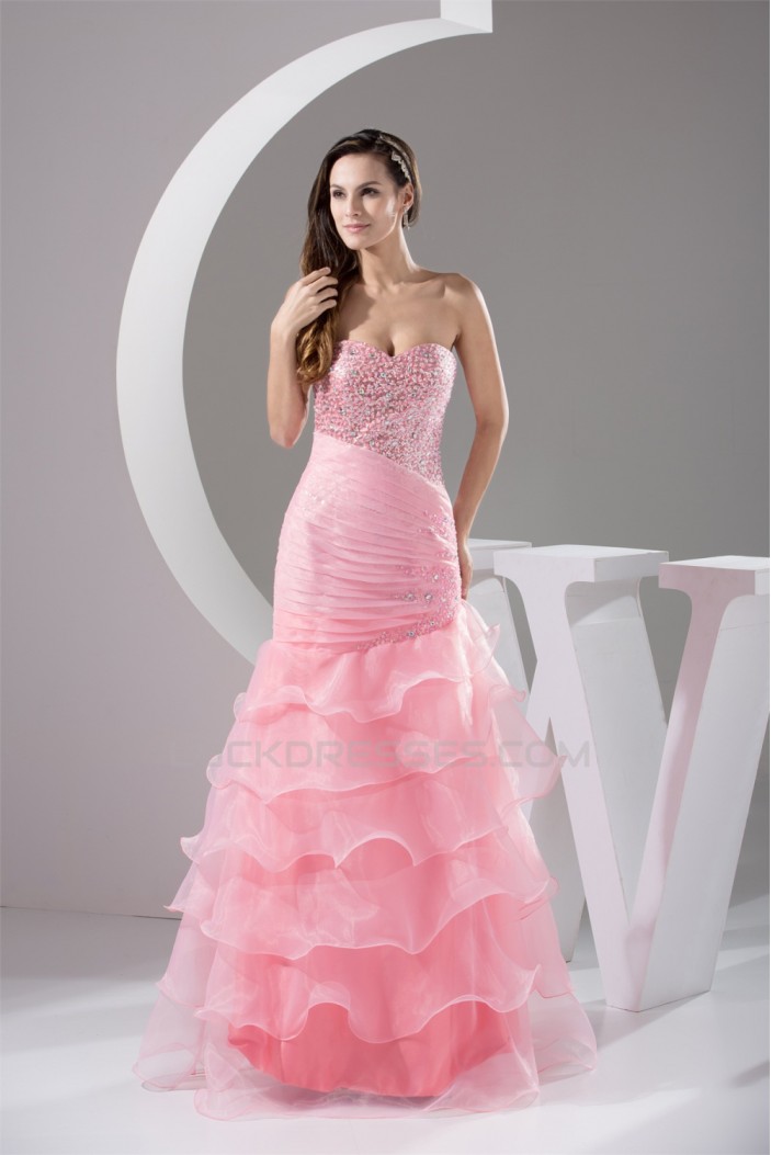 Trumpet/Mermaid Sweetheart Floor-Length Beading Prom/Formal Evening Dresses 02020432