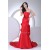 Trumpet/Mermaid Taffeta Sleeveless Handmade Flowers Prom/Formal Evening Dresses 02020446