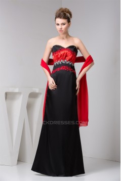 Beading Silk like Satin Sweetheart Sleeveless Prom/Formal Evening Dresses 02020487