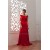 Brush Sweep Train A-Line Portrait Elastic Woven Satin Prom/Formal Evening Dresses 02020489