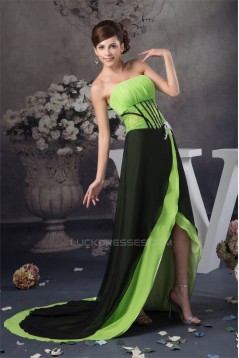 A-Line Chiffon Beading Sleeveless Prom/Formal Evening Dresses 02020504