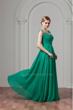 Floor-Length Chiffon Plus Size Prom/Formal Evening Dresses 02020517