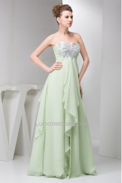Floor-Length Pleats Sheath/Column Sleeveless Prom/Formal Evening Dresses 02020522