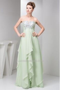 Floor-Length Pleats Sheath/Column Sleeveless Prom/Formal Evening Dresses 02020522