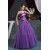 Ball Gown Purple Satin Lace Fine Netting Prom/Formal Evening Dresses 02020523