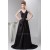 Pleats Silk like Satin Acrylic V-Neck A-Line Prom/Formal Evening Maternity Dresses 02020540