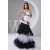 Ruffles Sleeveless A-Line Satin Taffeta Fine Netting Prom/Formal Evening Dresses 02020543