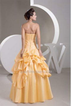 Satin Taffeta Sleeveless A-Line Sweetheart Prom/Formal Evening Dresses 02020552