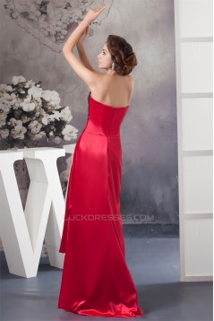Sleeveless Asymmetrical Lace Handmade Flowers Prom/Formal Evening Dresses 02020573