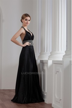 Sleeveless Beading Floor-Length Halter Sheath/Column Prom/Formal Evening Dresses 02020574