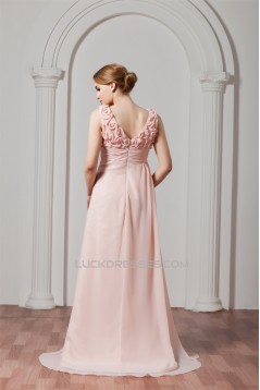 Sleeveless Chiffon Elastic Woven Satin A-Line Prom/Formal Evening Dresses 02020576
