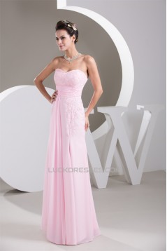 Sleeveless Chiffon Sweetheart Sheath/Column Prom/Formal Evening Dresses 02020580