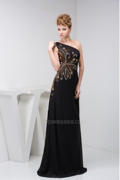 Sleeveless Floor-Length Chiffon Silk like Satin Prom/Formal Evening Dresses 02020581