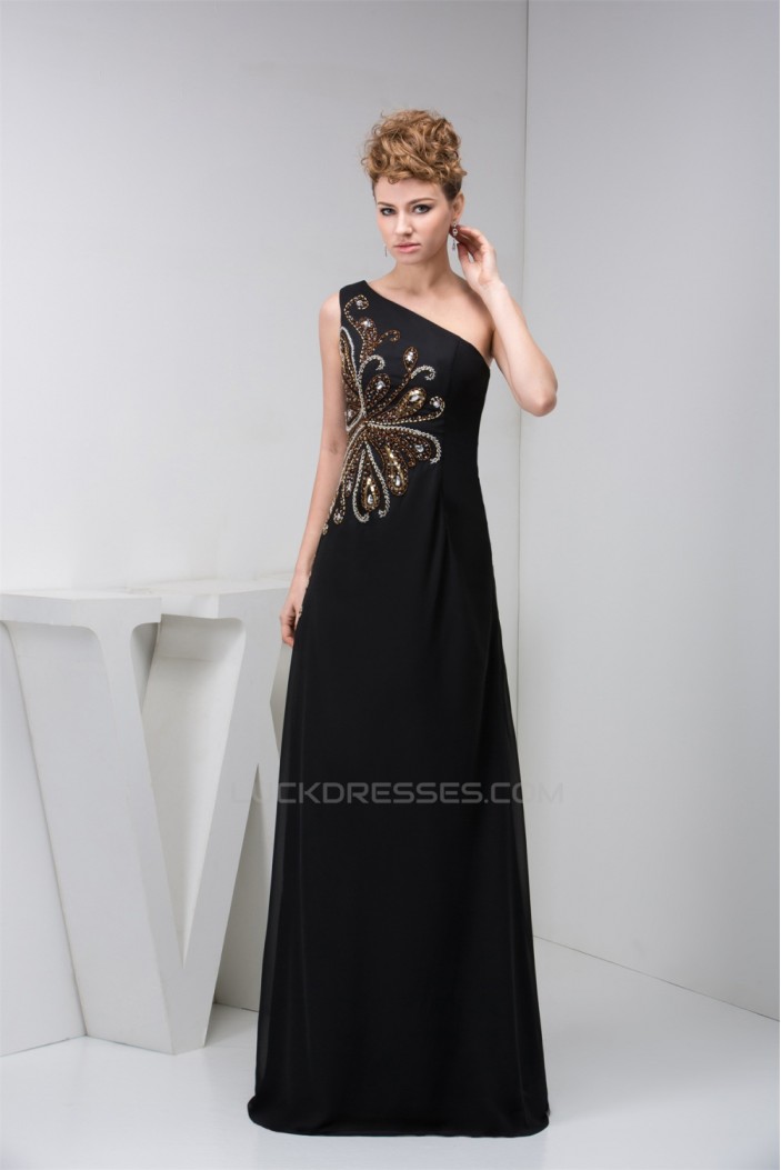 Sleeveless Floor-Length Chiffon Silk like Satin Prom/Formal Evening Dresses 02020581