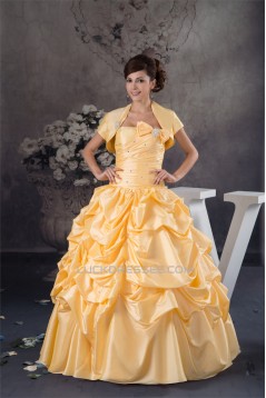 Sleeveless Strapless Floor-Length Satin Taffeta Prom/Formal Evening Dresses 02020592