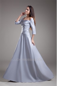 A-Line 3/4 Length Floor-Length Taffeta Square Prom/Formal Evening Dresses 02020607