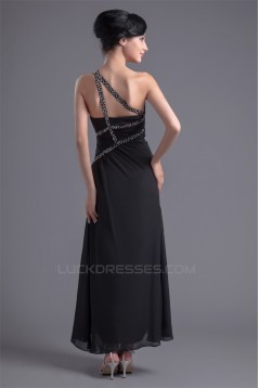 A-Line One-Shoulder Beading Sleeveless Chiffon Prom/Formal Evening Dresses 02020625