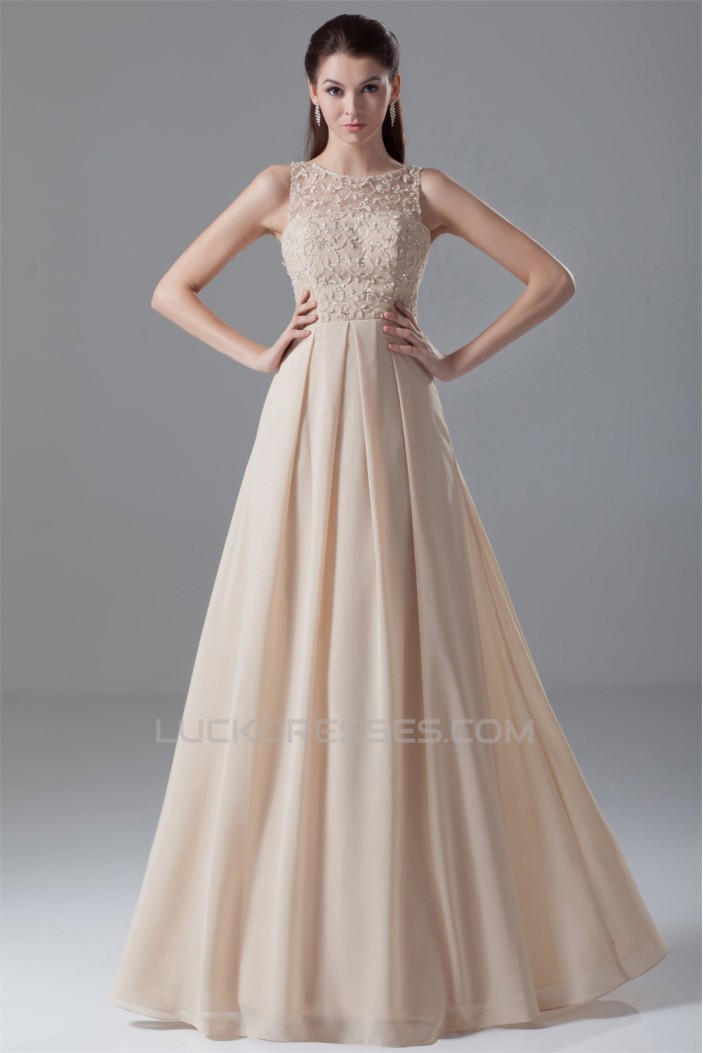 A-Line Sheer Beading Chiffon Prom/Formal Evening Dresses 02020627