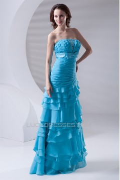 A-Line Strapless Chiffon Prom/Formal Evening Dresses 02020634