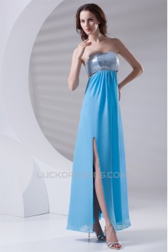 Ankle-Length Strapless A-Line Sleeveless Prom/Formal Evening Dresses 02020644