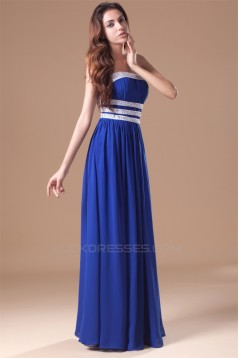 Beading Chiffon Silk like Satin Floor-Length Prom/Formal Evening Dresses 02020656
