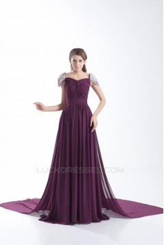 Beading Sheath/Column Chiffon Prom/Formal Evening Dresses 02020665