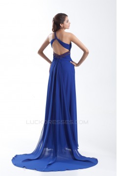 Beading Sheath/Column Sleeveless One-Shoulder Prom/Formal Evening Dresses 02020669