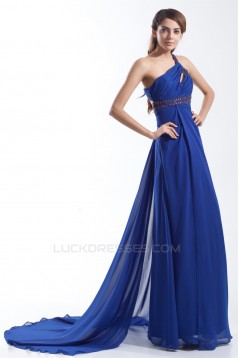 Beading Sheath/Column Sleeveless One-Shoulder Prom/Formal Evening Dresses 02020669