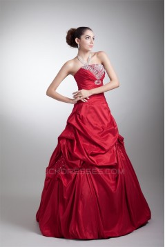 Beading Sleeveless Floor-Length Ball Gown Prom/Formal Evening Dresses 02020673