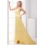 Brush Sweep Train A-Line V-Neck Criss Cross Prom/Formal Evening Dresses 02020687