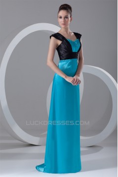 Brush Sweep Train Sleeveless Straps Sheath/Column Prom/Formal Evening Dresses 02020692