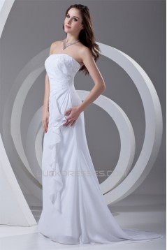Chiffon Beading Brush Sweep Train Prom/Formal Evening Dresses 02020700
