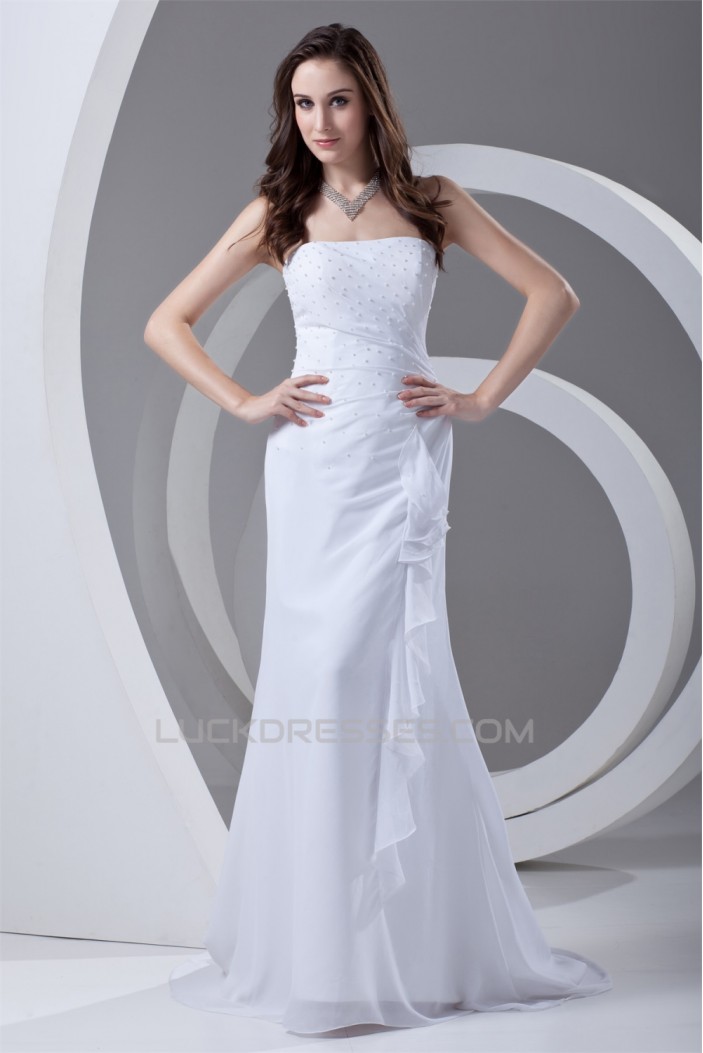 Chiffon Beading Brush Sweep Train Prom/Formal Evening Dresses 02020700