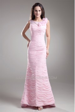 Chiffon Organza Silk like Satin Handmade Flowers Prom/Formal Evening Dresses 02020709