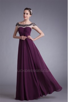 Chiffon Silk like Satin Floor-Length A-Line Prom/Formal Evening Dresses 02020710