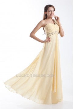Chiffon Silk like Satin Floor-Length One-Shoulder Prom/Formal Evening Dresses 02020711