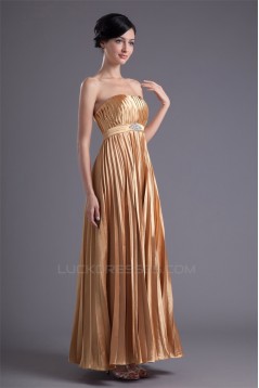 Elastic Woven Satin Sheath/Column Strapless Prom/Formal Evening Dresses 02020724