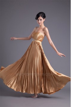 Elastic Woven Satin Sheath/Column Strapless Prom/Formal Evening Dresses 02020724