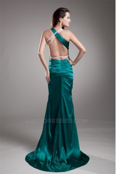 Elastic Woven Satin Sleeveless Mermaid/Trumpet Prom/Formal Evening Dresses 02020727