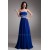 Floor-Length A-Line Strapless Chiffon Silk like Satin Prom/Formal Evening Dresses 02020729