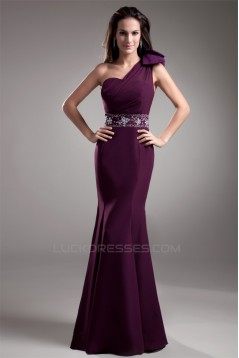 Trumpet/Mermaid Beading One-Shoulder Chiffon Prom/Formal Evening Dresses 02020730