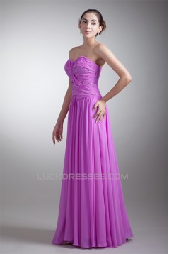 Floor-Length Sheath/Column Sleeveless Chiffon Prom/Formal Evening Dresses 02020753